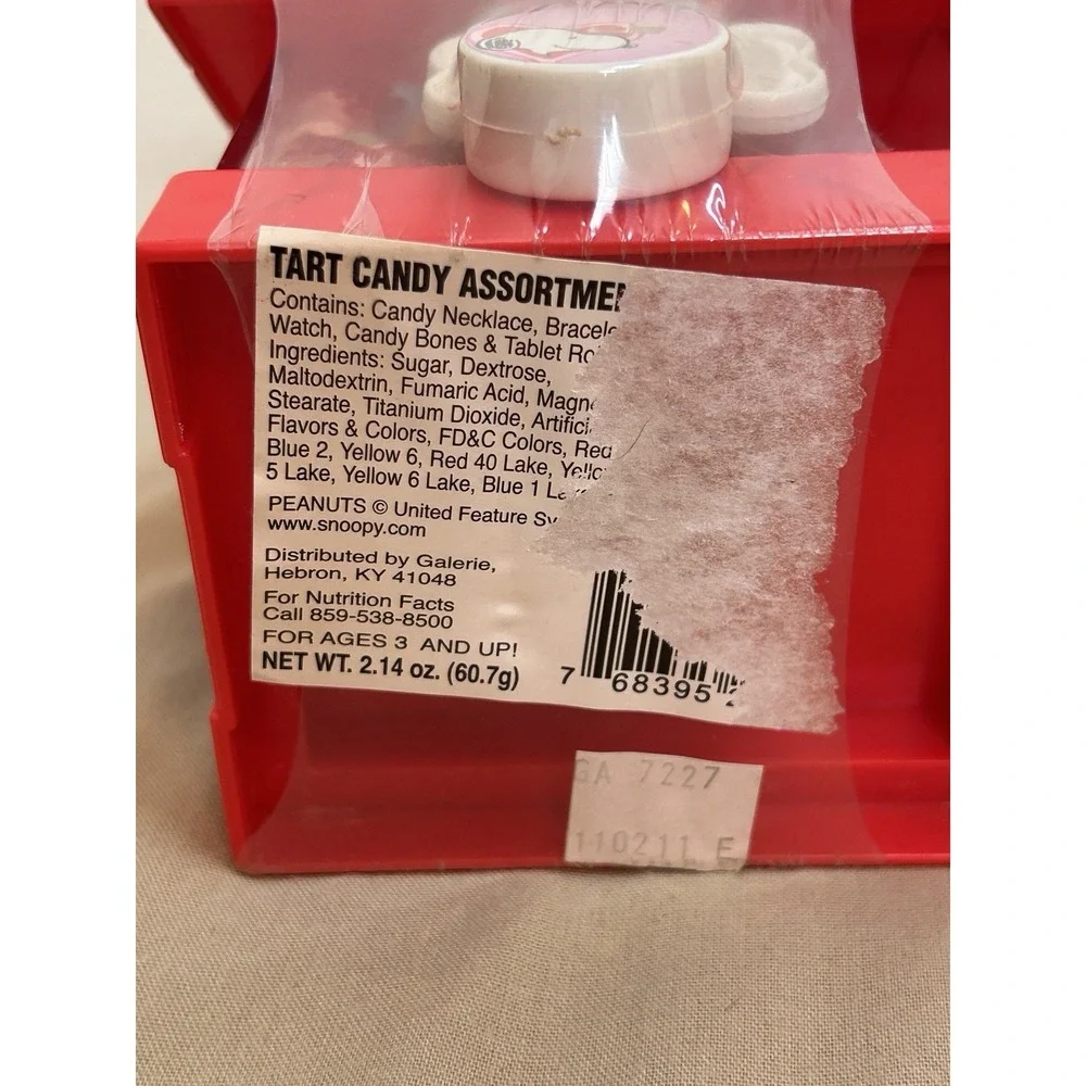 Rare Snoopy Tart Candy Dog House manufactured by Galerie 2010 Sealed